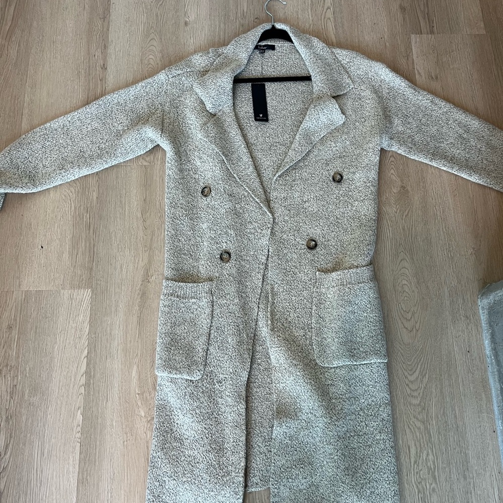 Brand New - Lulus Long Coatigan - Picture 2 of 5
